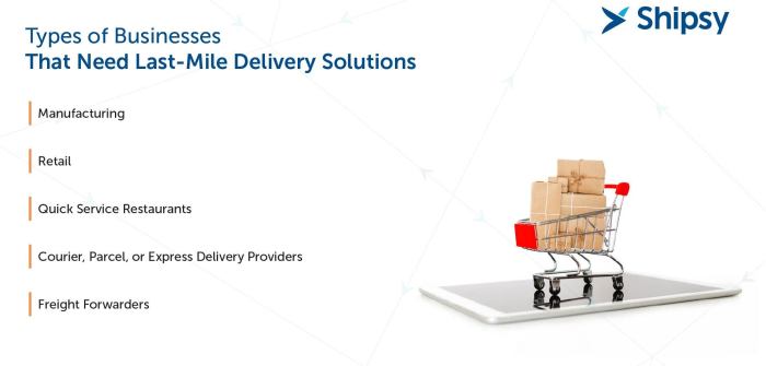 Last-mile delivery solutions